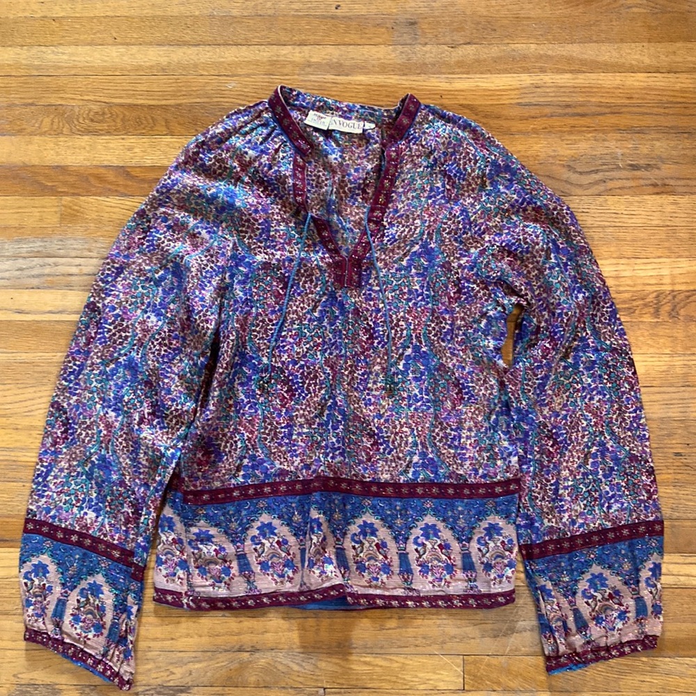 Vintage Boho Blouse Size S/XS
